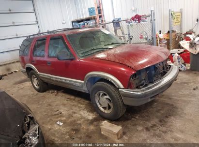 1998 CHEVROLET BLAZER LS Red  Gasoline 1GNDT13W3W2155600 photo #1