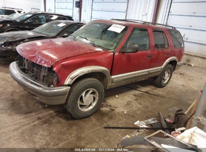 1998 CHEVROLET BLAZER LS Red  Gasoline 1GNDT13W3W2155600 photo #3