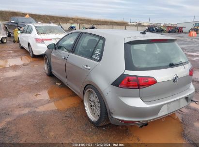 2015 VOLKSWAGEN GOLF TSI S 4-DOOR Silver  Gasoline 3VW217AU7FM087186 photo #4