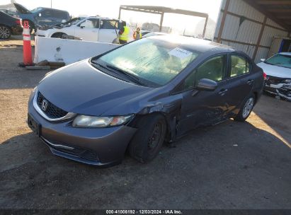 2015 HONDA CIVIC LX Gray  Gasoline 19XFB2F51FE279509 photo #3