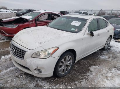 2011 INFINITI M37X White  Gasoline JN1BY1AR7BM375984 photo #3