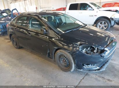 2018 FORD FOCUS S Black  Gasoline 1FADP3E27JL313643 photo #1