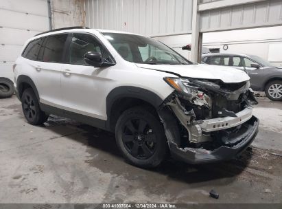 2022 HONDA PILOT AWD TRAILSPORT White  Gasoline 5FNYF6H82NB075273 photo #1