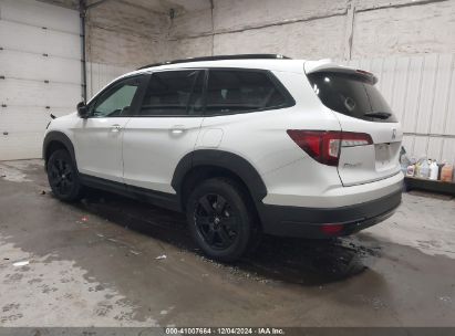 2022 HONDA PILOT AWD TRAILSPORT White  Gasoline 5FNYF6H82NB075273 photo #4