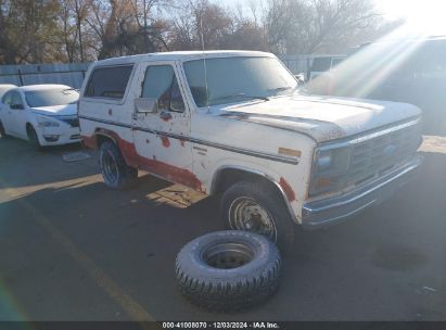 1982 FORD BRONCO U100 White  Gasoline 1FMDU15E8CLA40910 photo #1