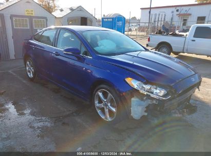 2013 FORD FUSION SE Blue  Gasoline WBA3B3C56DF535155 photo #1