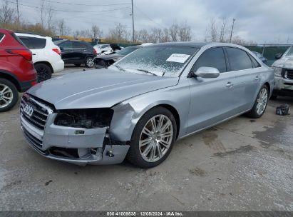 2016 AUDI A8 L 3.0T Silver  Gasoline WAU34AFDXGN005489 photo #3