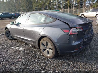 2021 TESLA MODEL 3 LONG RANGE DUAL MOTOR ALL-WHEEL DRIVE Gray  Electric 5YJ3E1EB5MF073306 photo #4