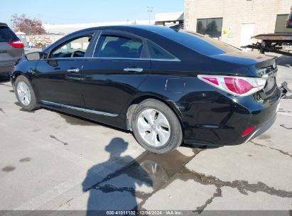 2013 HYUNDAI SONATA HYBRID Black  Hybrid KMHEC4A46DA099702 photo #4