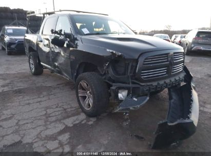 2016 RAM 1500 SPORT Black  Gasoline 1C6RR7MT3GS129236 photo #1