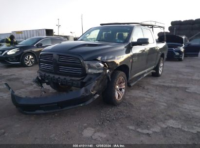 2016 RAM 1500 SPORT Black  Gasoline 1C6RR7MT3GS129236 photo #3