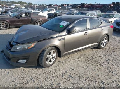 2014 KIA OPTIMA LX Gray  Gasoline 5XXGM4A76EG290241 photo #3