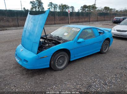 1986 PONTIAC FIERO GT Light Blue  gas 1G2PG9799GP257585 photo #3