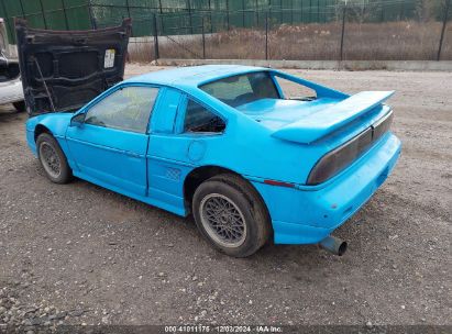 1986 PONTIAC FIERO GT Light Blue  gas 1G2PG9799GP257585 photo #4