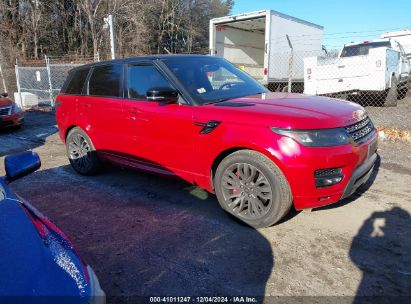 2016 LAND ROVER RANGE ROVER SPORT 3.0L V6 SUPERCHARGED HSE Red  Gasoline SALWS2PF2GA599328 photo #1