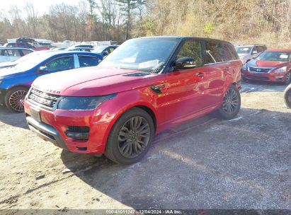 2016 LAND ROVER RANGE ROVER SPORT 3.0L V6 SUPERCHARGED HSE Red  Gasoline SALWS2PF2GA599328 photo #3