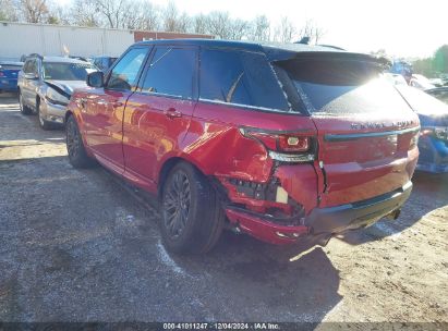 2016 LAND ROVER RANGE ROVER SPORT 3.0L V6 SUPERCHARGED HSE Red  Gasoline SALWS2PF2GA599328 photo #4