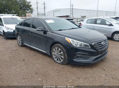 2015 HYUNDAI SONATA SPORT Black  Gasoline 5NPE34AF9FH220482 photo #1