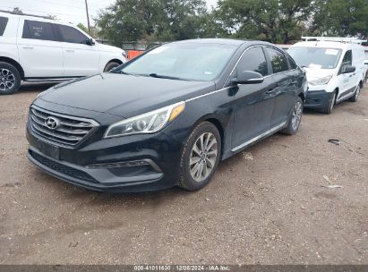 2015 HYUNDAI SONATA SPORT Black  Gasoline 5NPE34AF9FH220482 photo #3