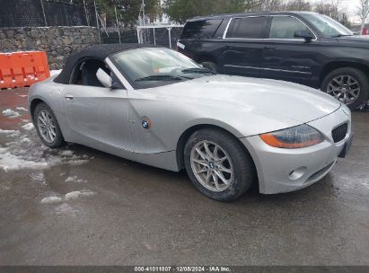 2004 BMW Z4 2.5I Gray  Gasoline 4USBT33584LS50660 photo #1