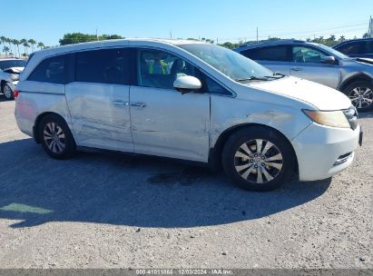 2014 HONDA ODYSSEY EX-L Beige  Gasoline 5FNRL5H63EB055605 photo #1