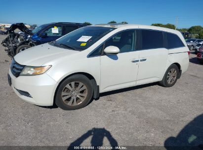 2014 HONDA ODYSSEY EX-L Beige  Gasoline 5FNRL5H63EB055605 photo #3