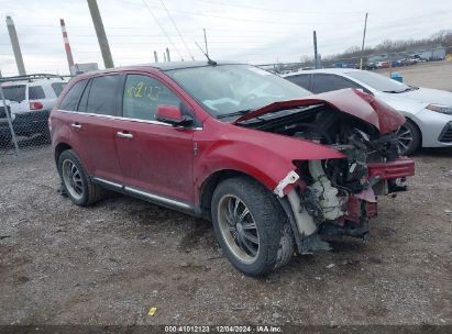 2013 LINCOLN MKX Red  Gasoline 2LMDJ8JK1DBL48455 photo #1