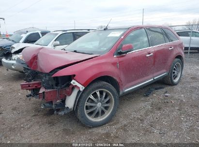 2013 LINCOLN MKX Red  Gasoline 2LMDJ8JK1DBL48455 photo #3