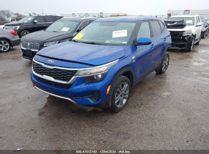 2021 KIA SELTOS LX Blue  Gasoline KNDEPCAA4M7125204 photo #3