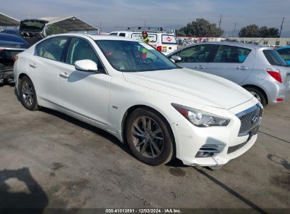 2017 INFINITI Q50 3.0T SIGNATURE EDITION White  Gasoline JN1EV7AP0HM741025 photo #1