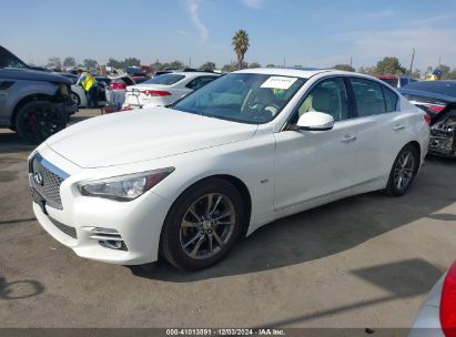 2017 INFINITI Q50 3.0T SIGNATURE EDITION White  Gasoline JN1EV7AP0HM741025 photo #3