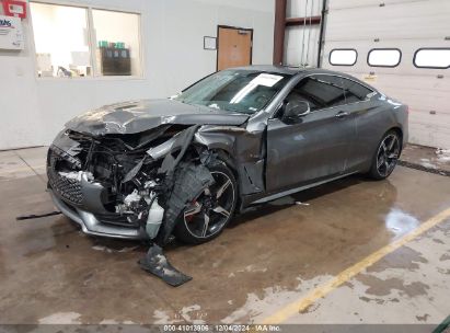 2018 INFINITI Q60 3.0T RED SPORT 400 Gray  Gasoline JN1FV7EL5JM631296 photo #3