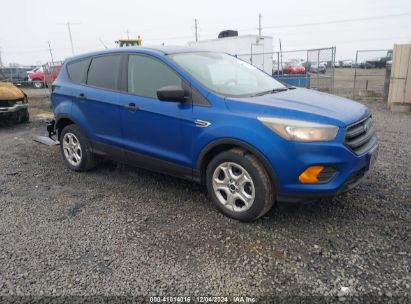 2018 FORD ESCAPE S Blue  Gasoline 1FMCU0F75JUC09794 photo #1