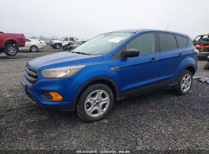 2018 FORD ESCAPE S Blue  Gasoline 1FMCU0F75JUC09794 photo #3