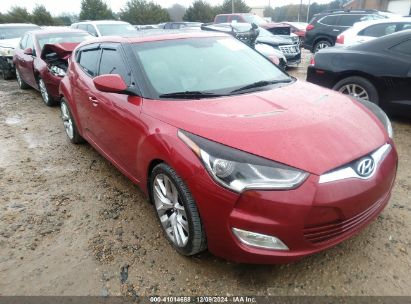 2013 HYUNDAI VELOSTER BASE W/GRAY Red  Gasoline KMHTC6AD0DU092357 photo #1