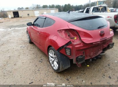 2013 HYUNDAI VELOSTER BASE W/GRAY Red  Gasoline KMHTC6AD0DU092357 photo #4