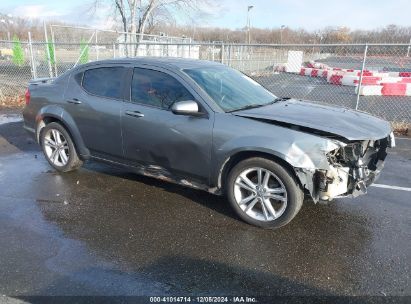 2012 DODGE AVENGER SXT Gray  Gasoline 1C3CDZCB2CN312321 photo #1