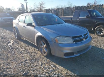 2014 DODGE AVENGER SE Silver  Gasoline 1C3CDZAB3EN113333 photo #1