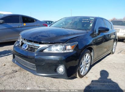 2011 LEXUS CT 200H PREMIUM Black  Hybrid JTHKD5BH5B2038679 photo #3