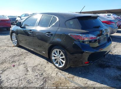 2011 LEXUS CT 200H PREMIUM Black  Hybrid JTHKD5BH5B2038679 photo #4