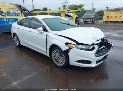 2014 FORD FUSION TITANIUM White  Gasoline 3FA6P0K96ER299945 photo #1