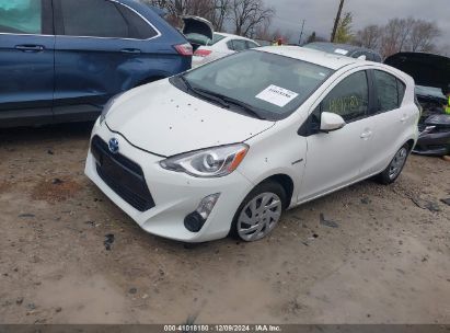 2015 TOYOTA PRIUS C TWO White  Hybrid JTDKDTB34F1104483 photo #3