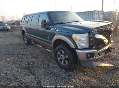 2011 FORD F-250 LARIAT Green  Diesel 1FT7W2BT8BEA04271 photo #1