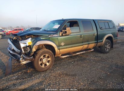 2011 FORD F-250 LARIAT Green  Diesel 1FT7W2BT8BEA04271 photo #3