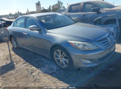 2014 HYUNDAI GENESIS 3.8 Gray  Gasoline KMHGC4DD0EU262316 photo #1