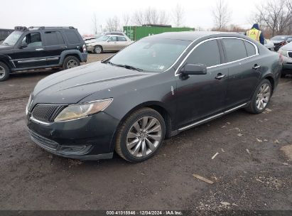 2014 LINCOLN MKS Black  Gasoline 1LNHL9EK6EG600735 photo #3