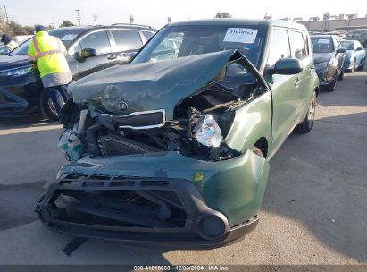 2014 KIA SOUL Green  Gasoline KNDJN2A27E7038177 photo #3