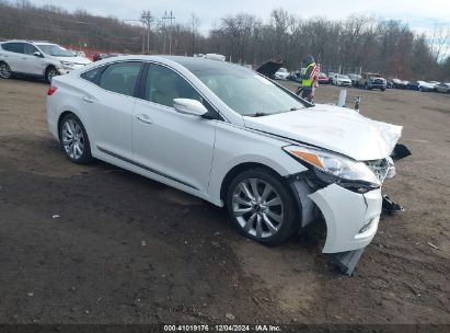 2013 HYUNDAI AZERA White  Gasoline KMHFH4JG0DA262442 photo #1