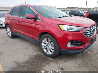 2020 FORD EDGE TITANIUM Red  Gasoline 2FMPK3K99LBA96618 photo #1