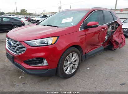 2020 FORD EDGE TITANIUM Red  Gasoline 2FMPK3K99LBA96618 photo #3